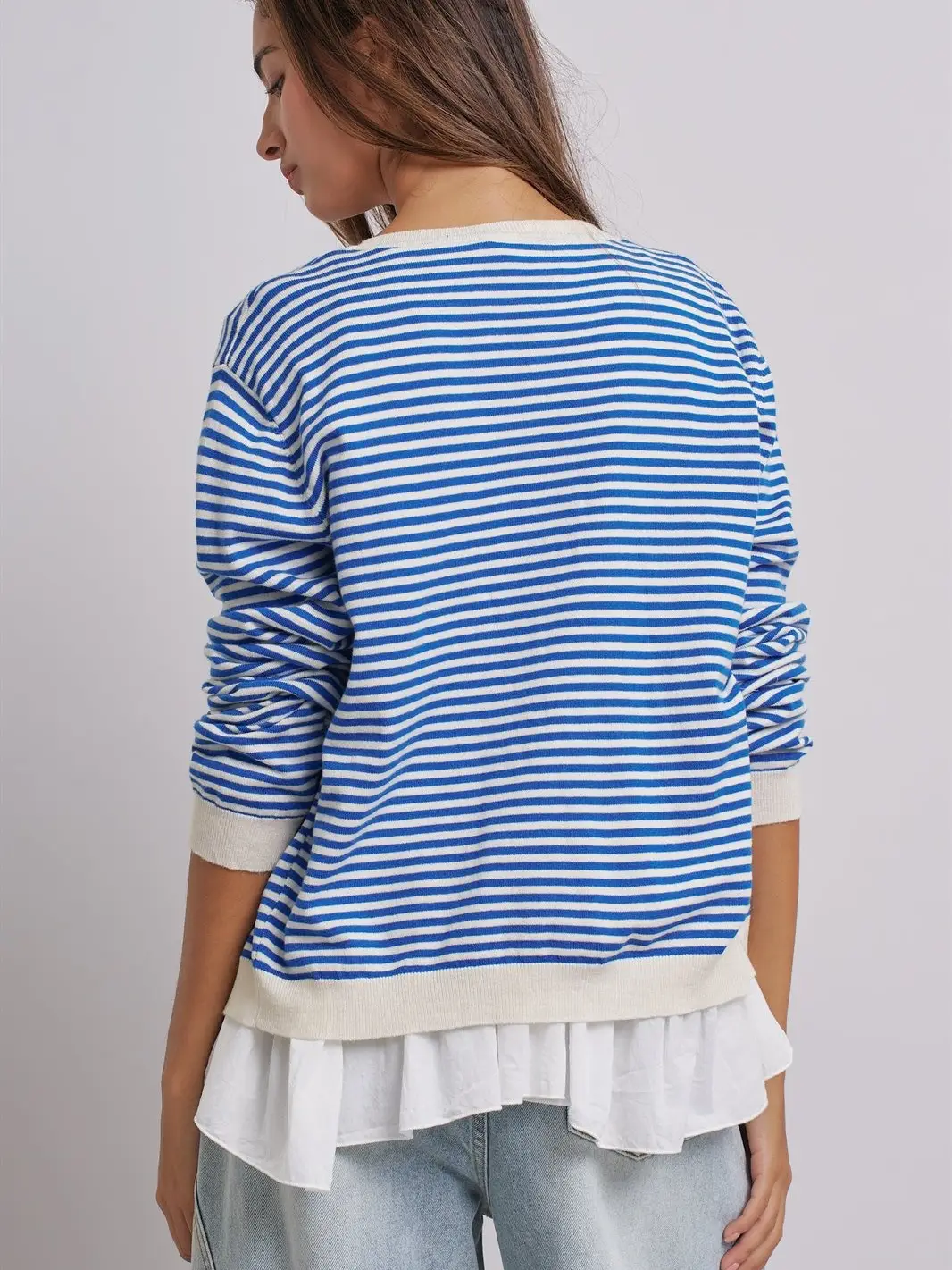 Blue Striped Cardigan Blue Striped Cardigan