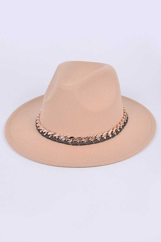 Tan Hat w/Chain