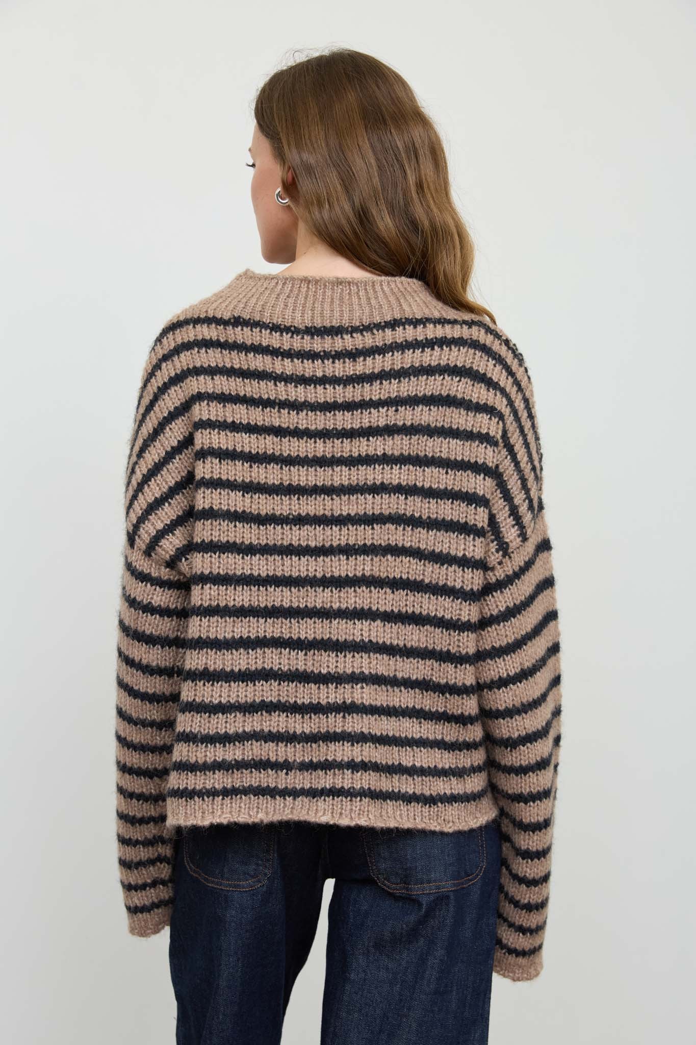 Rolled Neck Knit Sweater