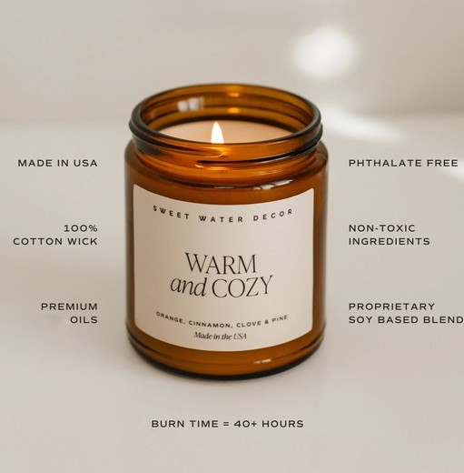 Warm & Cozy Soy Candle